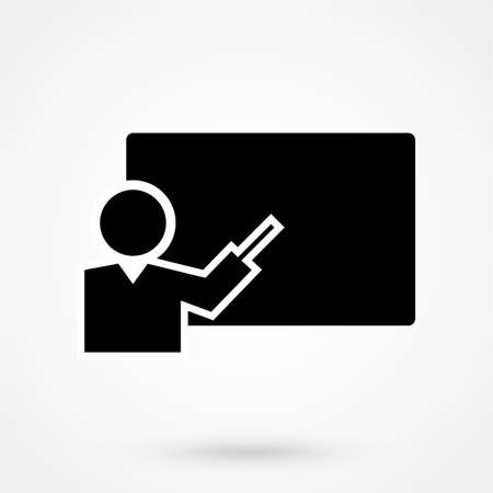 teacher Icon isolated on background. Modern flat pictogram, business, marketing, internet concept.のイラスト素材