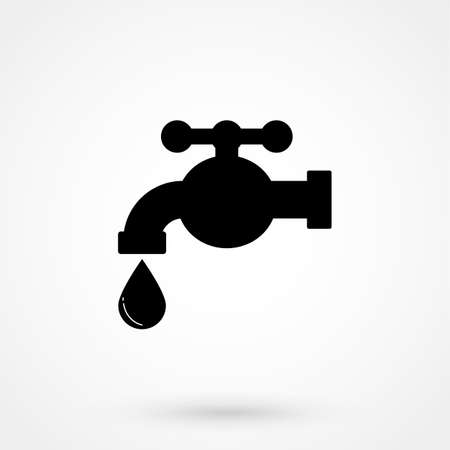 Kitchen faucet iconのイラスト素材