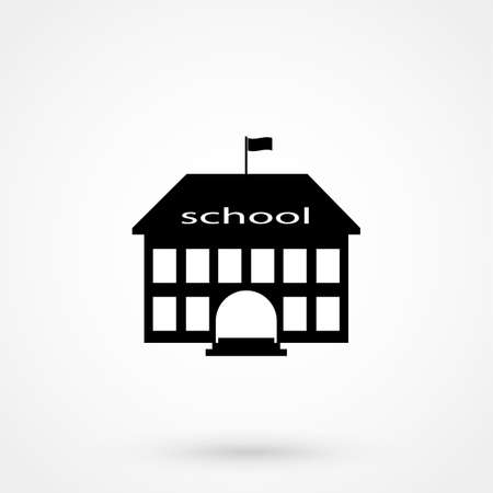 school building iconのイラスト素材