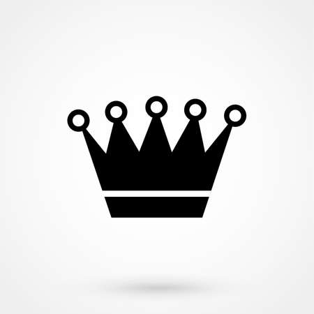 Illustration of crown icon on white backgroundのイラスト素材