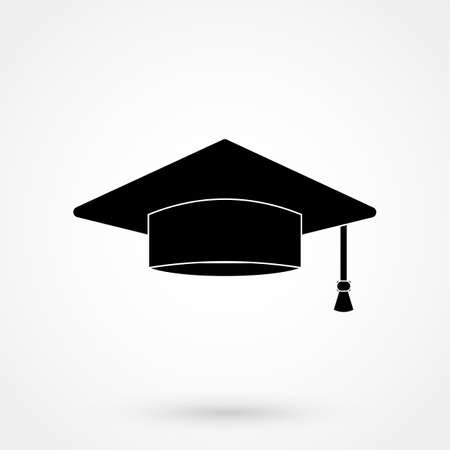 Graduation cap iconのイラスト素材