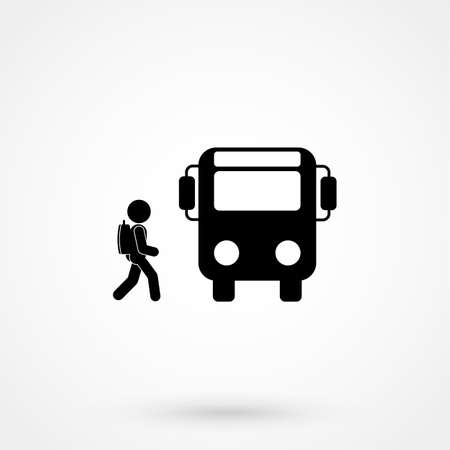 Man Backpack Icon.のイラスト素材
