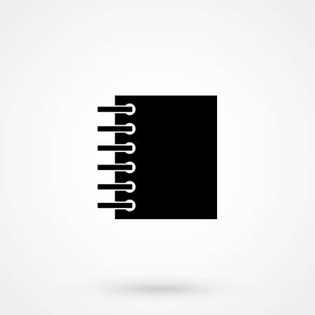 Notebook icon. Flat design.のイラスト素材