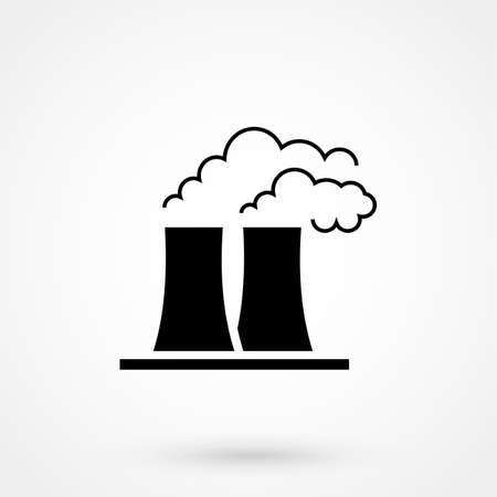 pipe and smoke. industry iconのイラスト素材
