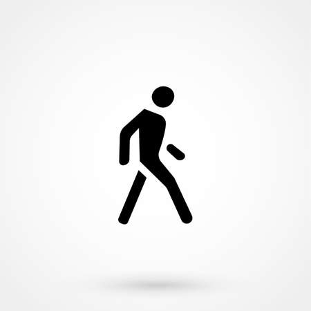 Man walk icon vectorのイラスト素材