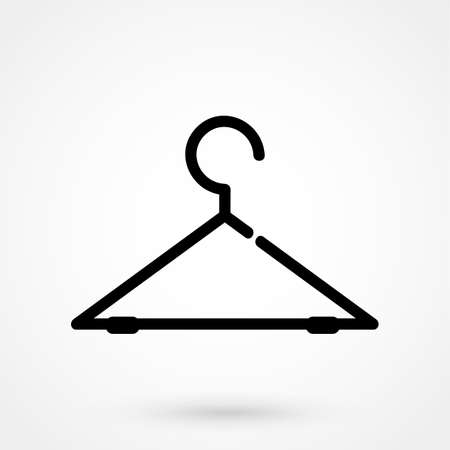 Hanger icon isolated on white backgroundのイラスト素材