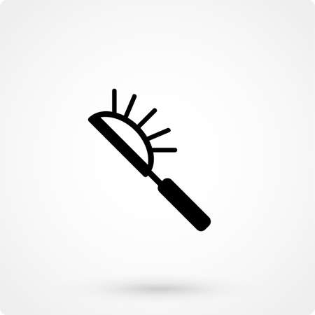 Hairbrush icon design element.のイラスト素材