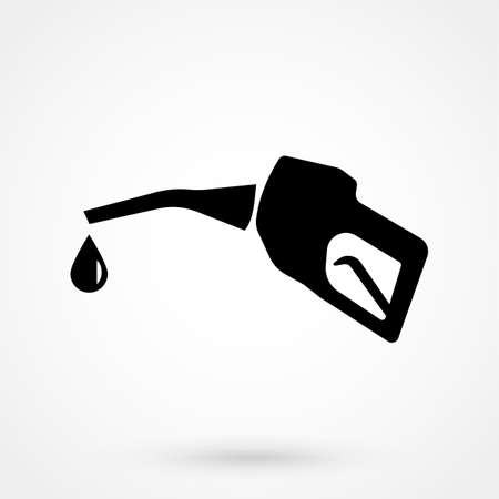 Gun for fuel pump with a drop of fuel icon.のイラスト素材
