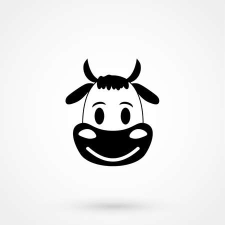 Cow head icon. Vector illustration.のイラスト素材