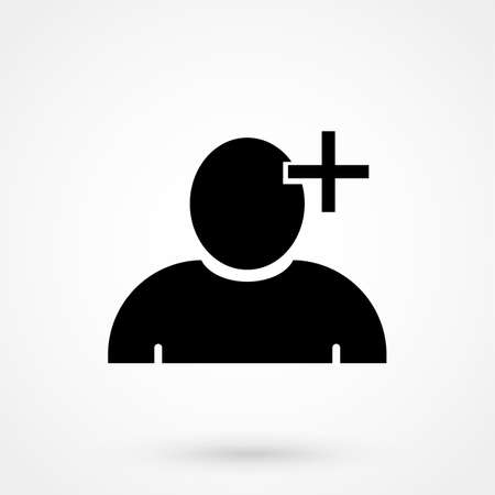 add friend icon. Vector Eps 10のイラスト素材