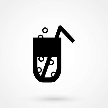 Cocktail vector icon, alcohol symbol. Modern, simple flat vector illustration for web site or mobile appのイラスト素材
