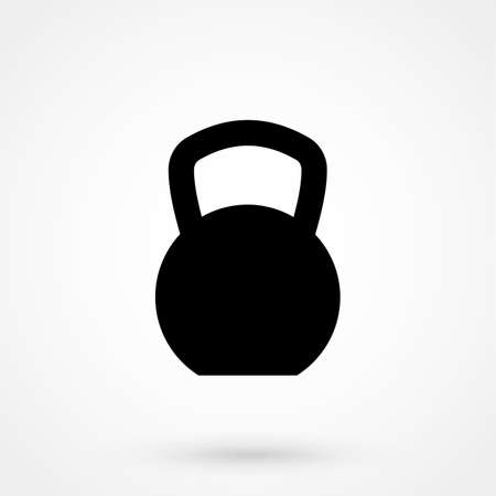 Dumb bells icon, vector illustration. Flat design styleのイラスト素材