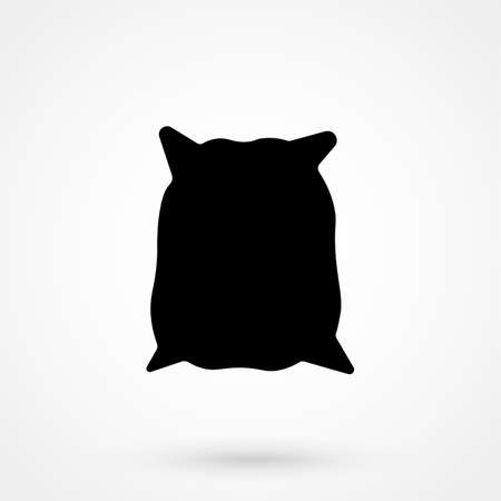 Seed bag icon vector isolated symbol on white background with long shadowのイラスト素材