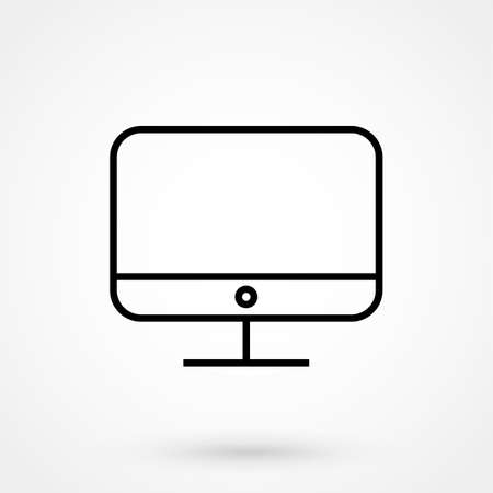 Monitor flat icon.のイラスト素材
