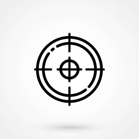 Sight target  flat icon.のイラスト素材