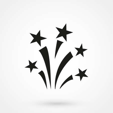 Flat a firework icon. Vector.のイラスト素材