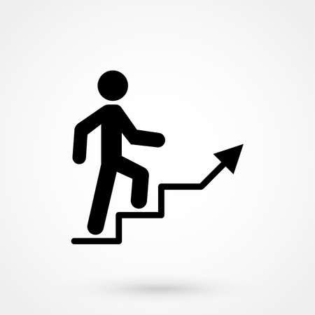 Career ladder vector iconのイラスト素材