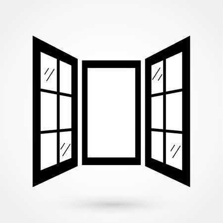 opened window iconのイラスト素材