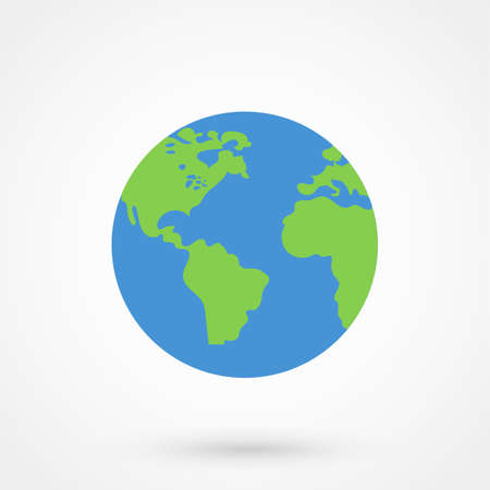 Planet earth icon imageのイラスト素材