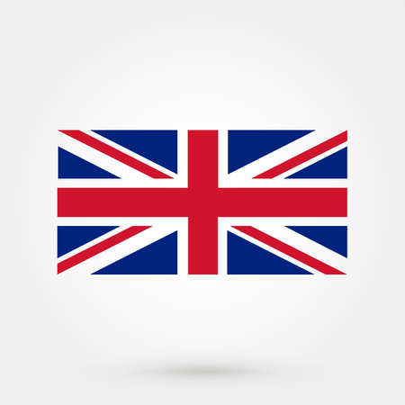 Simple flag of United Kingdom. British flag. Correct size, proportion, colorsのイラスト素材