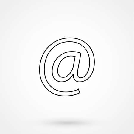 Email outline icon vectorのイラスト素材
