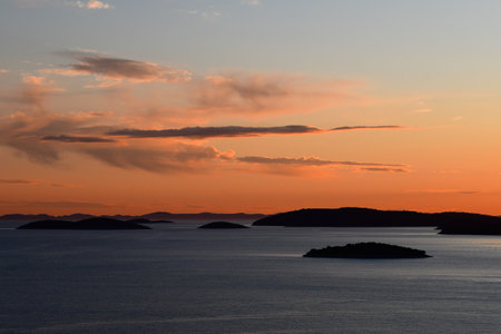 In Croatia region of Dalmatia there is small fishermans place called Tribunj...の写真素材