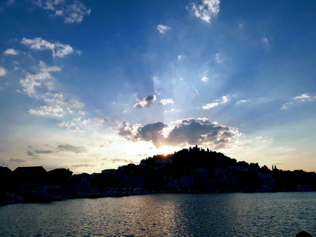 In Croatia region of Dalmatia there is small fishermans place called Tribunj...の写真素材