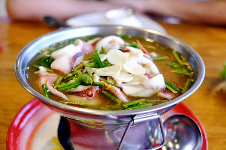 Thai food TOM YAM is so spicyの写真素材