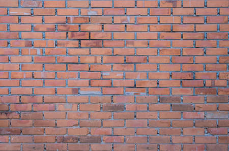 Background of red brick wall pattern texture.の写真素材