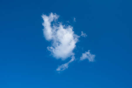 blue sky background with white cloudの写真素材