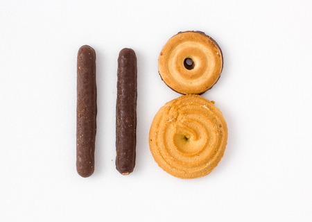 Cookies are made up of numbersの写真素材