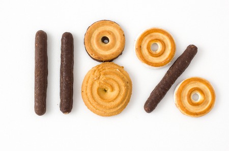 Cookies are made up of numbersの写真素材