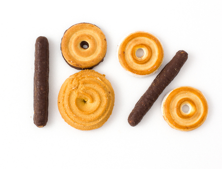 Cookies are made up of numbersの写真素材