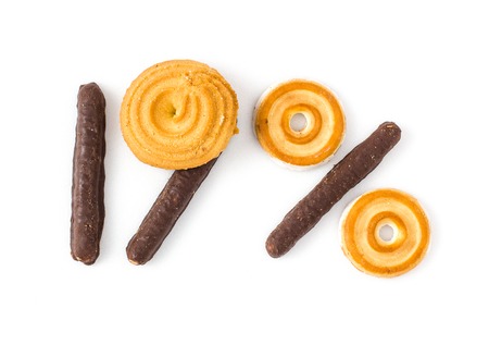 Cookies are made up of numbersの写真素材