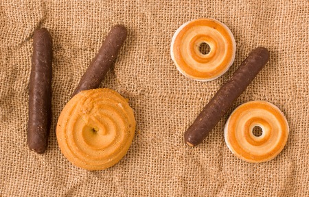 Cookies are made up of numbersの写真素材