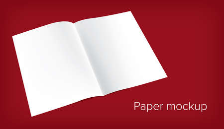 paper mock upのイラスト素材