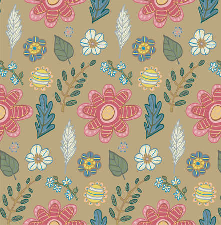 Floral patternのイラスト素材
