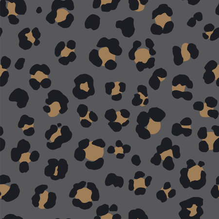 Leopard print. Animal skin pattern. Seamless vector background.のイラスト素材