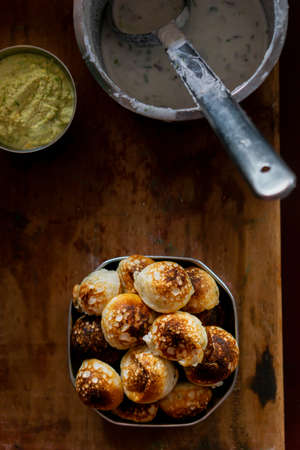South indian tasty homemade paddu focused on the main foodの写真素材