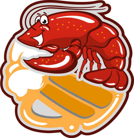 beer and cancer illustration designのイラスト素材