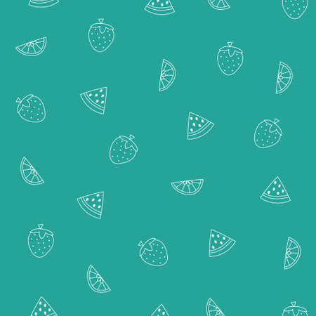 Minimalist watermelon high quality seamless vector pattern