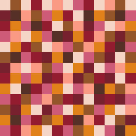 Vector Seamless Repeat Geometric Happy Pattern Check Square Gingham Loose.