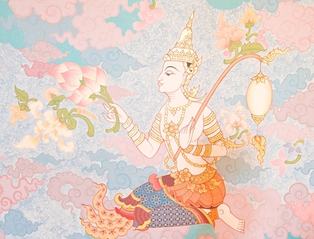 Thai temple murals のeditorial素材