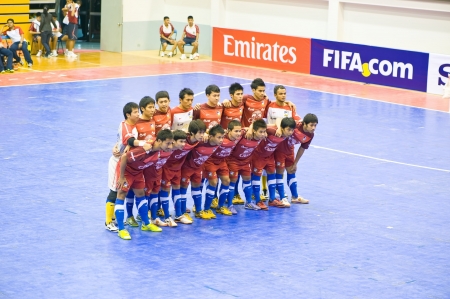 SUPHANBURI - MAY 18 : Thailand vs Australia, Friendly Match, Thai players take photo before match on...
