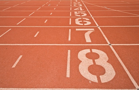 Athletics Track Lane Numbers