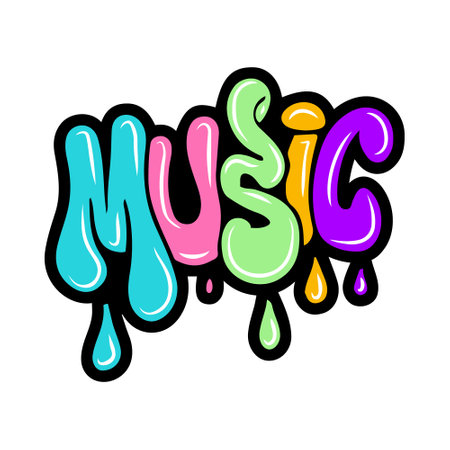 graffiti lettering typography art illustrationのイラスト素材