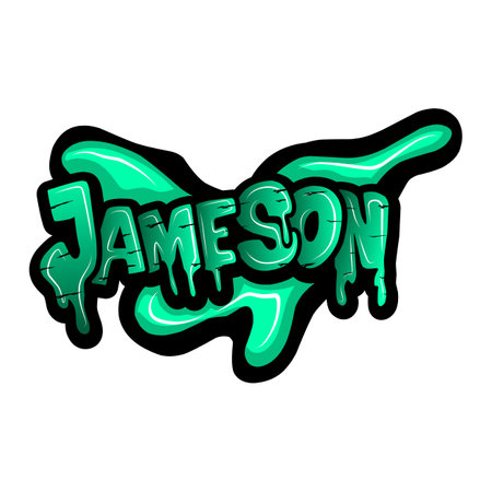 graffiti  names with hand drawn designのイラスト素材