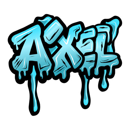 graffiti  names with hand drawn designのイラスト素材