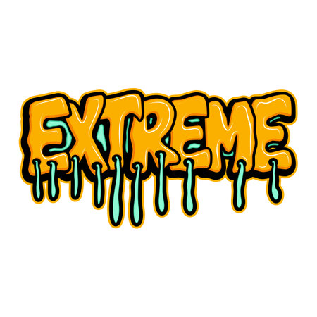 graffiti lettering typography art illustrationのイラスト素材