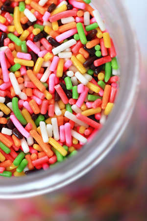 Colorful sugar toppingの写真素材